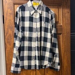 Polo by Ralph Lauren Black & White Buffalo Check Button-Down Shirt
